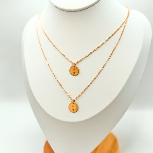 Semicolon Necklace