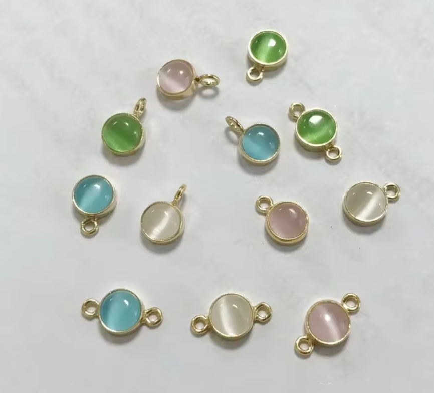 Cat's Eye Stone Connectors