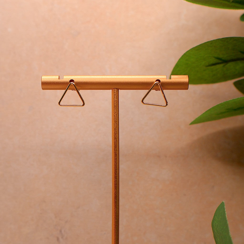 Open Triangle Stud Earring