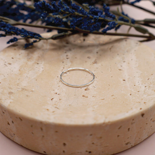 Hammered Stacking Ring