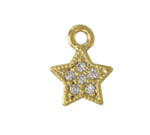 Star with CZ Dangle