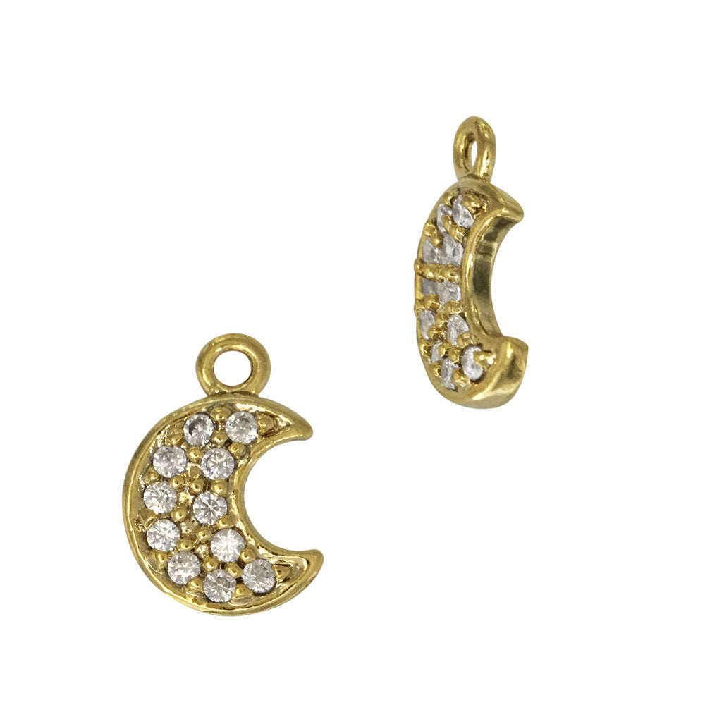 CZ Moon Charm