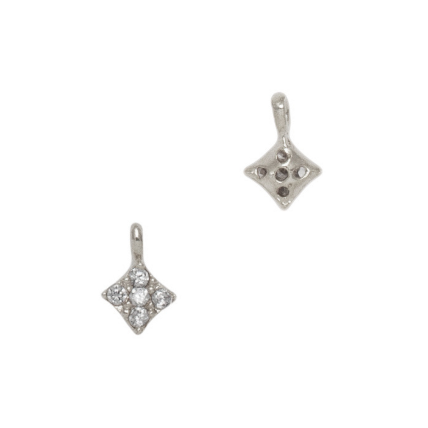 4 Point Star CZ Charm