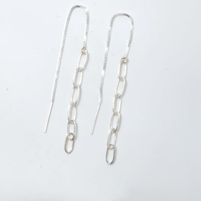 Lux Link Threader Earrings