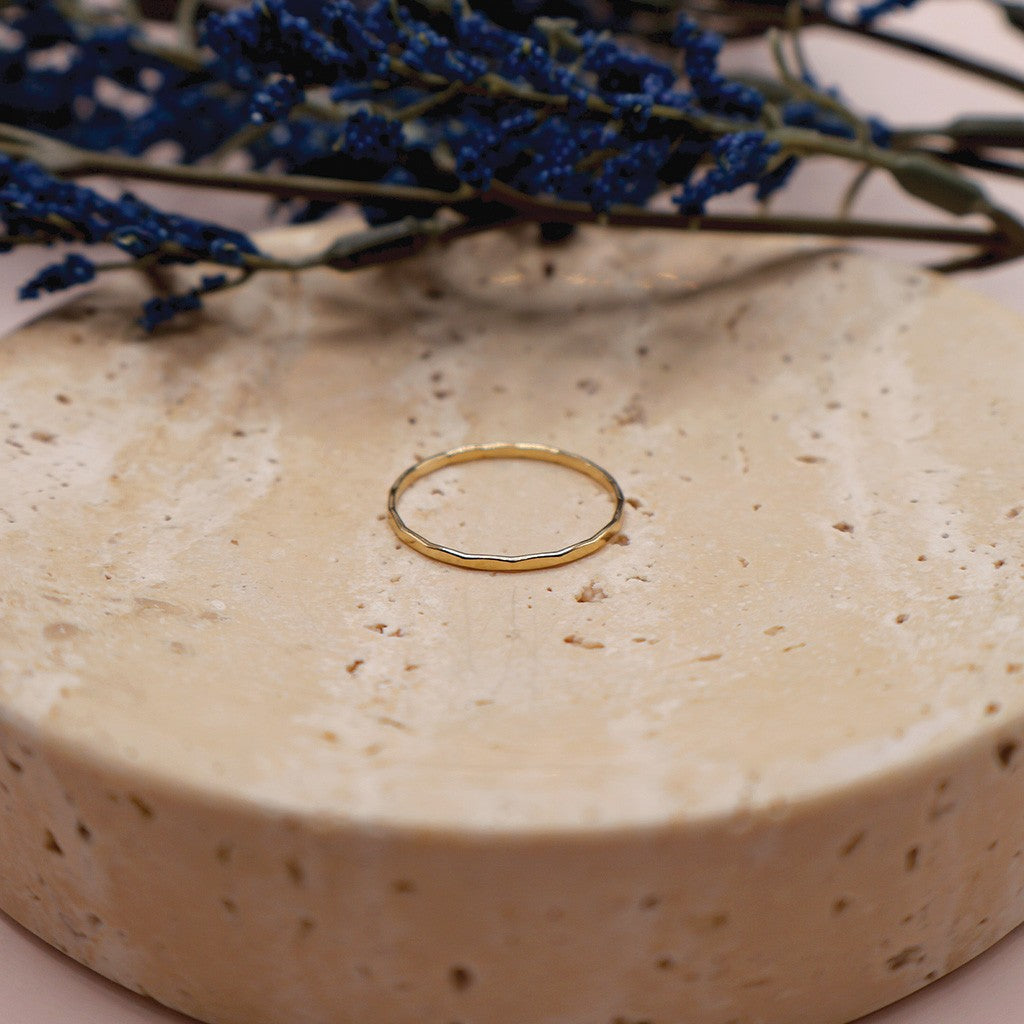 Hammered Stacking Ring