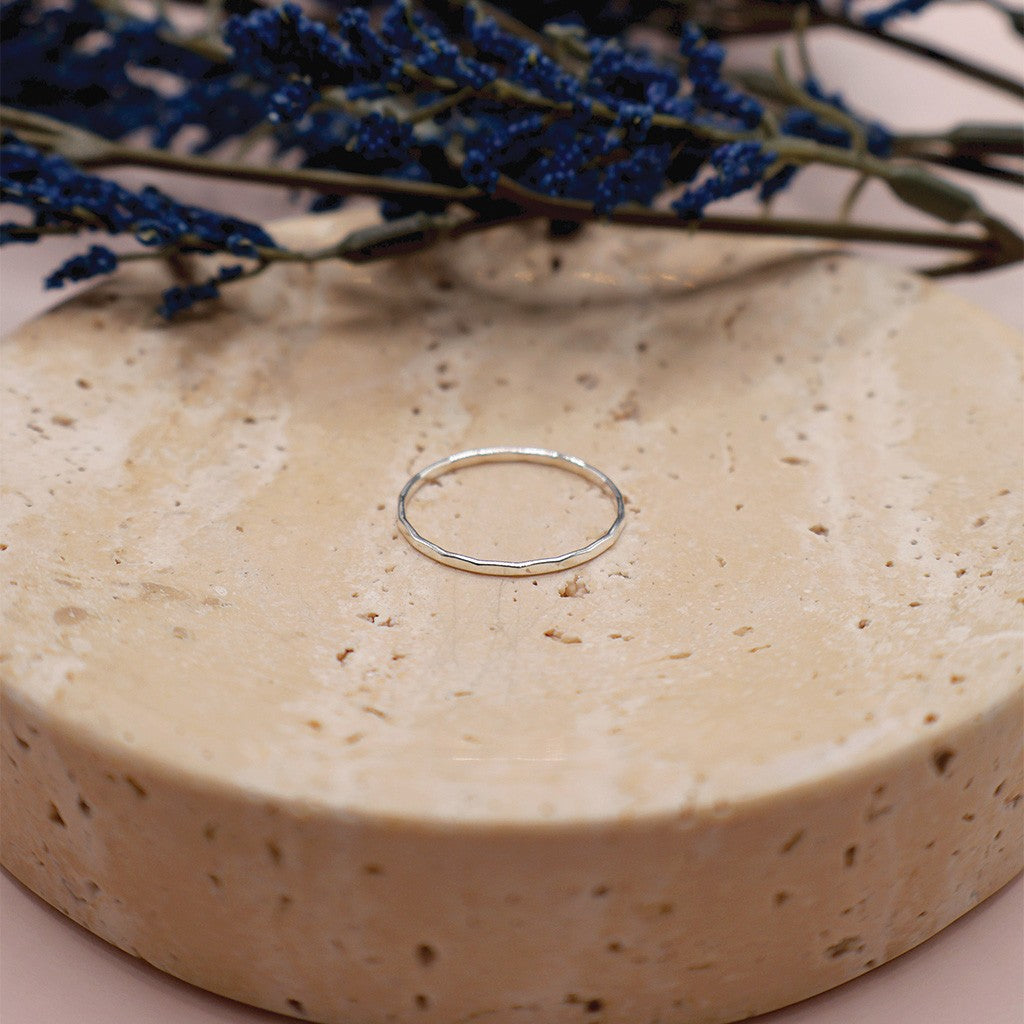 Hammered Stacking Ring