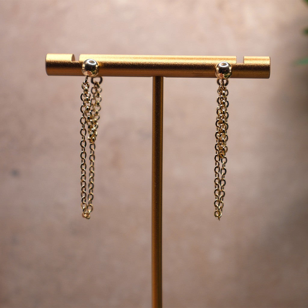 Double Dangle Chain Earring