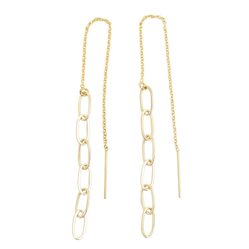 Lux Link Threader Earrings