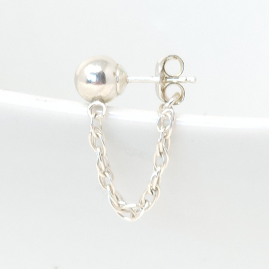 Athena Chain Huggie Earrings